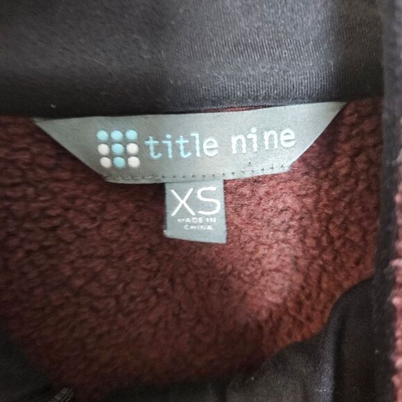 Title Nine Women's Alchemy Full Zip Swacket Sweater Jacket Maroon XS - Picture 2 of 5